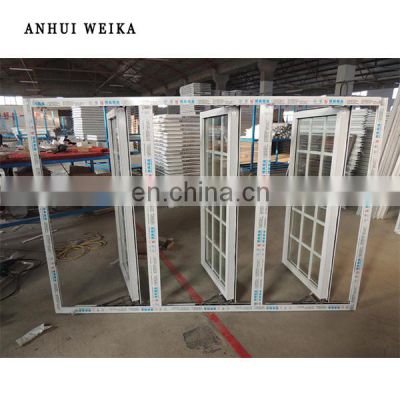 privacy casement window 4 panels casement windows  3 panel aluminum windows with screen  transparent burglar proof upvc windows