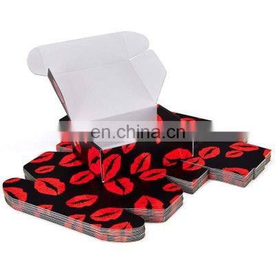 Hot Sale Luxury Custom LOGO Eco Friendly Gift Fashion Print Under Wear Nightcloth Lash Shipping Packaging Corrugated Paper Box photo-4