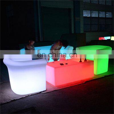 garden stool and tool set /Modern Indoor Outdoor Home Bar Event Garden LED stool set table and chairs hookah lounge furniture