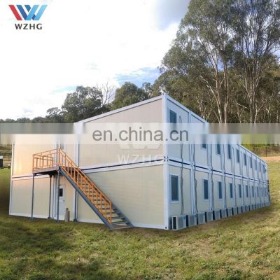 Prefab house mobile site office container fully assembled modular 4 bedroom tiny plan modern design