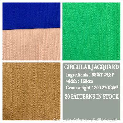 Guichuang Textile Has a Large Stock Supply of Knitted Single Sided Jacquard Fabric With Loop Shifting photo-5