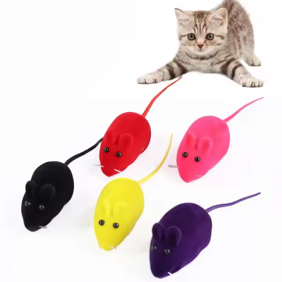 Meow Love Cat Toys Mice Squeaky Plush Rubber Pet Cats Soft Mouse Interactive Kitten Toy Noise Lovely Rat False Mouse Playing Chew Toys