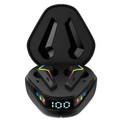 KINGSTAR Gaming BT 5.0 Headset TWS Earbuds Wireless BT Earphones Sports LCD display Low Latency game Headsets