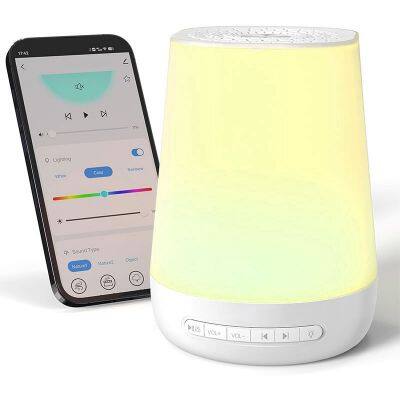 Soothing Sleeping Music Baby Sound Machine WiFi Tuya Portable Smart White Noise Machine with Night Light