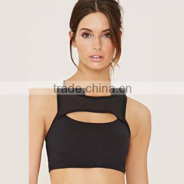 Ladies' yoga sport bra sports wear plain sport bra