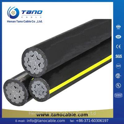 XLPE Overhead Twisted Aluminum Cable 0.6/1KV Low Voltage