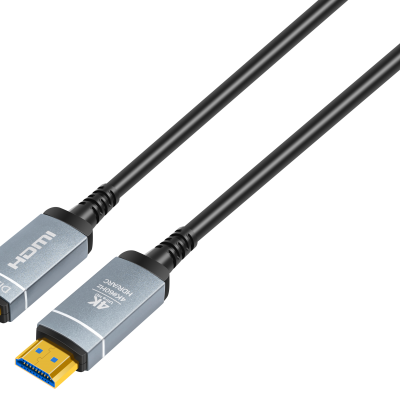 OEM Factory Wholesale aluminum alloy 4K Fiber Optic HDMI2.0 AOC-Active Optical Cable-AM to AM