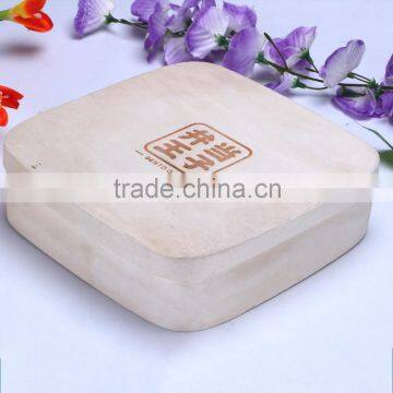 2016 Wholesale Poplar Bark Green Safety Soft Wood Food Box Fast Food Box photo-2