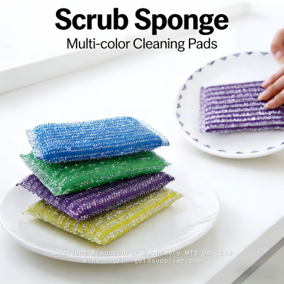 Custom Kitchen Clean Scourer Pad Stainless Steel Scourer Sponge photo-2