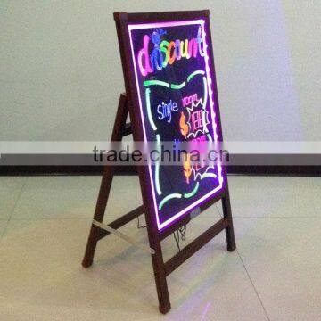 2014 new products with own wooden support led writing screen