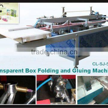 PVC PET Transparent Box Manual Gluing Machine