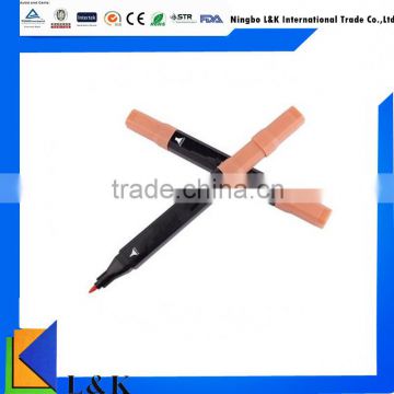 double head multi color pen/permanent waterproof marker pen 12 color/24 color