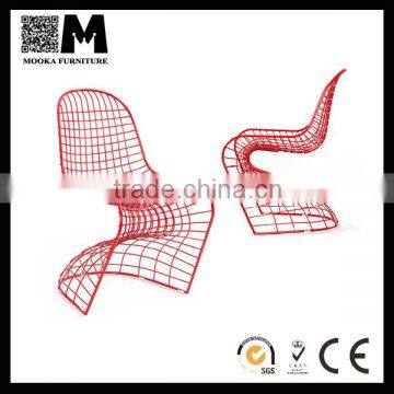 offer comfortable simple metal wire chair