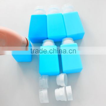 wholesale cosmetic containers/silicone travel bottle/ silicone travel tube