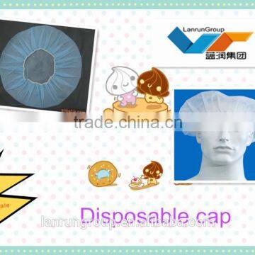 Disposable surgical nonwoven bouffant cap