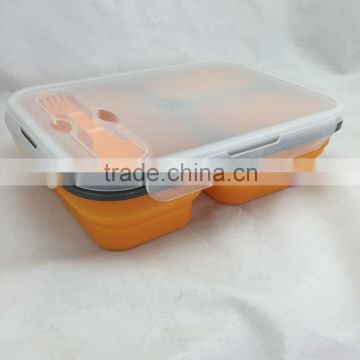 Produce New Style Practical Silicone Rubber Lunch Box