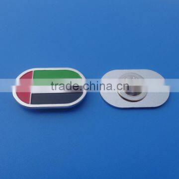 Custom Shaped Oval & Round Lapel Pin Magnet Badge for UAE 2016 National Day photo-3