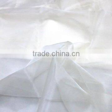 Indian silk organza fabric, 100% silk, off-white