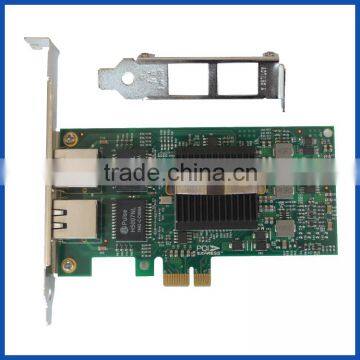 Desktop Server PCI Express x1 to 2port 10/100/1000Mbps 1G Gigabit Internet RJ45 Lan Adapter Card