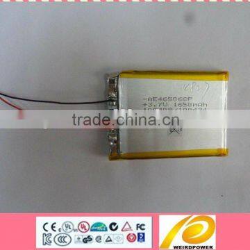 3.7V1650mAh tablet pc replace battery