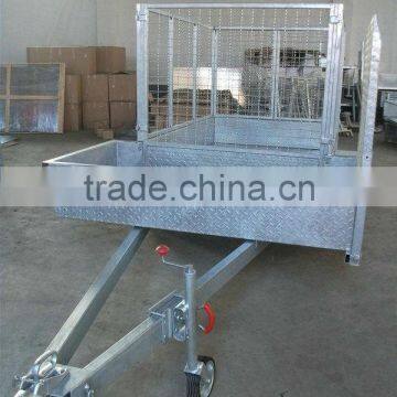 Hot-dipped galvanized mower trailer, lawn mowing trailer, lawn mower trailer