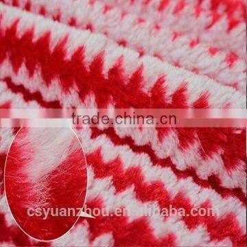 Knit Polyester Yarn Dyed Plush Fabric photo-2