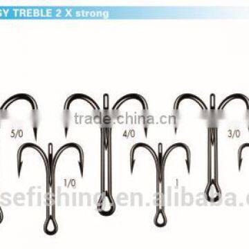 White Nickle high carbon steel PR-8625 O'SHAUGNESSY TREBLE 2 X strong wholesale fishing hook