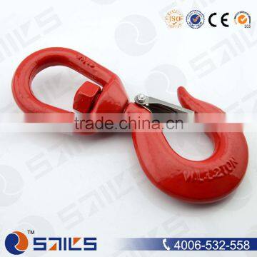 hot sale red painted alloy steel swivel lifting eye hooks