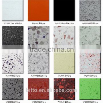 High density quartz artificial stone surface slab sheet