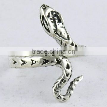 Latest Oxidized Snake Design 925 Sterling Silver Ring