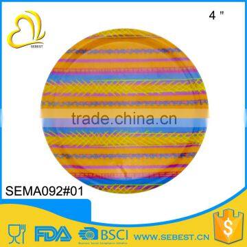 welcome custom print round plate melamine dish