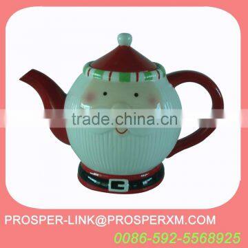 Bulk Christmas Ceramic Santa Teapot