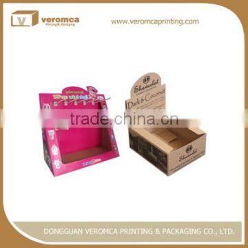 Fancy style cardboard retail display for cards
custom toy display stands