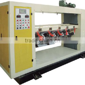 Online thin blade carton slitting and scorer machine