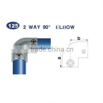 variable elbowmalleable iron pipeclamp fitting