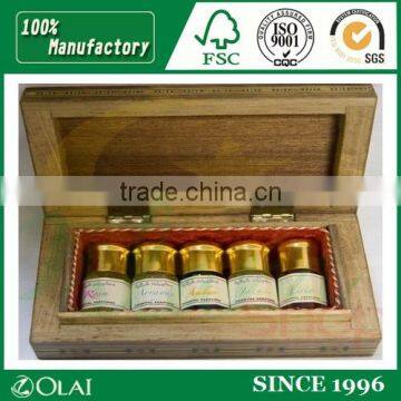 Classical Featured Wooden Box For perfume Bottle