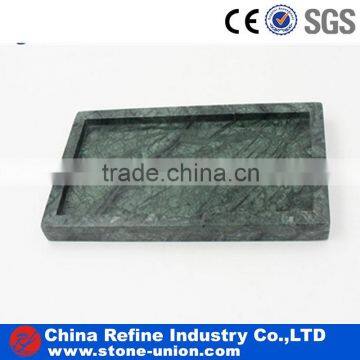 Wholesale cheap custom green marble coasters with edge