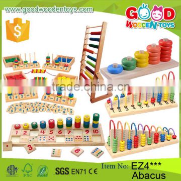 New Multifunction Children Wooden Abacus Frame Educational Beads Toys Early Education Kids Soroban Abacus                        
                                                Quality Choice