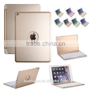 Best Seller Backlit Aluminium Alloy Bluetooth Keyboard Case for 9" Android Tablet With Smart Cover photo-3