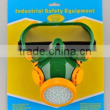 High Density Plastic Breathing Mask, Black Tactical Gas Mask photo-2