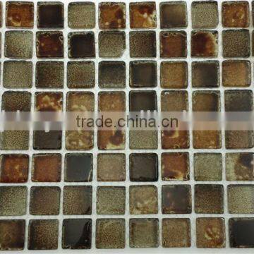 12''X12'' tumbled mosaic 300X300 mix color brown