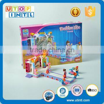 Hot sale eco-friendly girl style building block-catwalk show                        
                                                                                Supplier's Choice