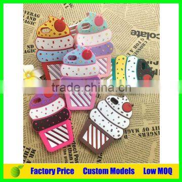 Ice cream silicone cell phone case for samsung galaxy note4 n9100 mobile phone case