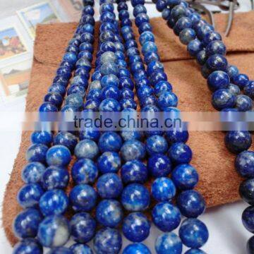 We Have A,AA,AAA Quality Polished Round Lapis Lazuli String Wholesale Natural Gemstone Loose Beads photo-2