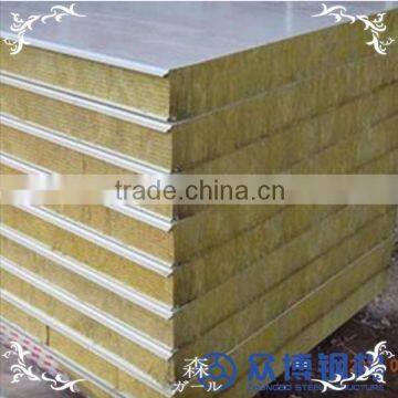 AFGANSITAN Fireproof heat insulation rock wool sandwich panel