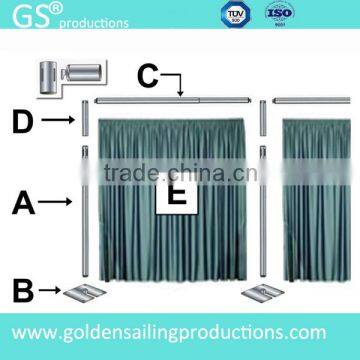 Wholesale party rental equipment, pipe and drape round for events