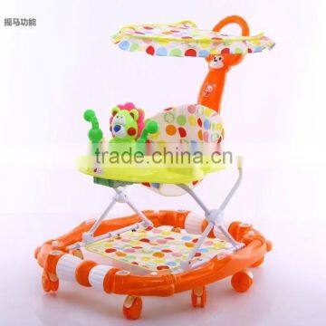 baby walker with music and many toys /cheap and solid children walker