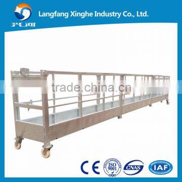 EN 1808 aluminum ZLP800 suspended working platform / temporary gondola manufacturer in China