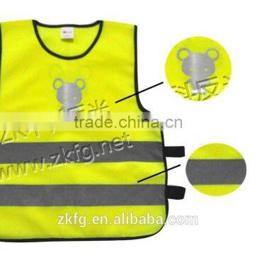 Fluorescent Yellow Childern Reflective Safety Clothing With High Visibility photo-3