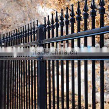 powder coated outdoor decorative wrought iron fence design